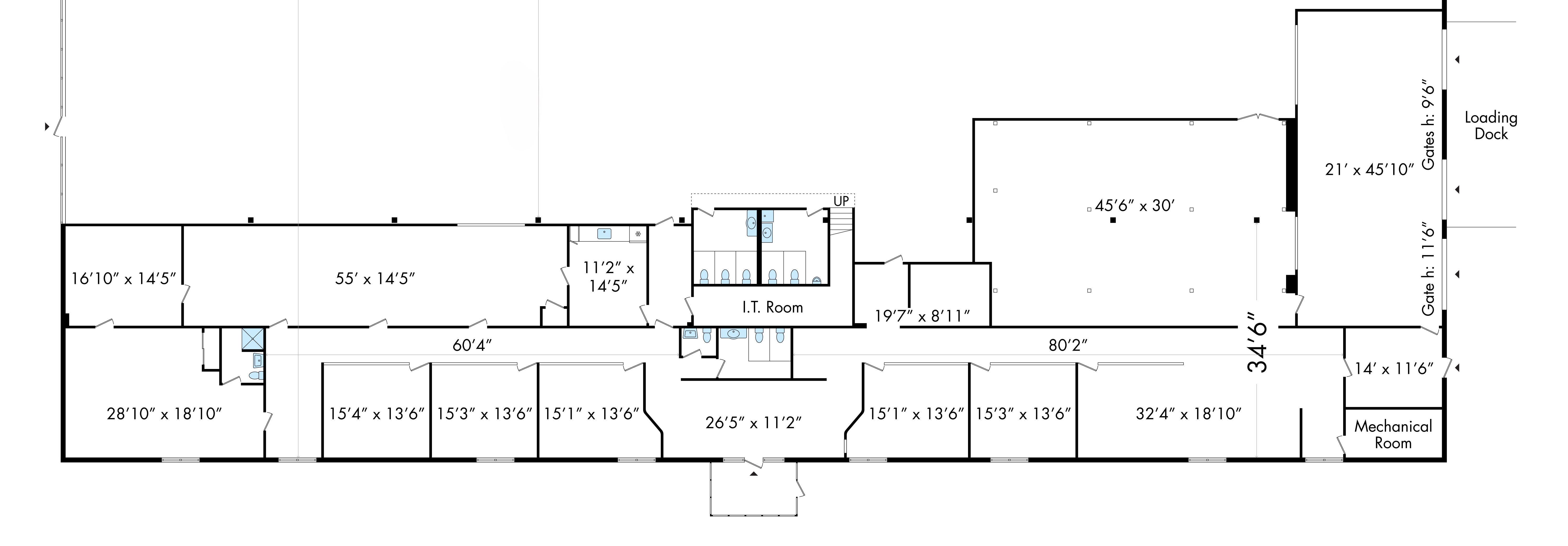 Facility floor plan of the kind assets are placed on live
